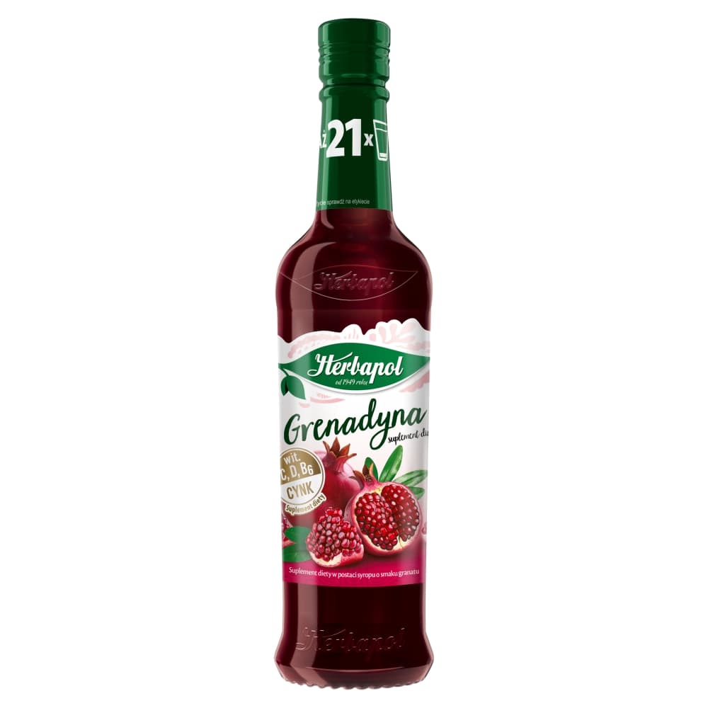 HERBAPOL Syrop o smaku grenadyny. 19,02 zl/l