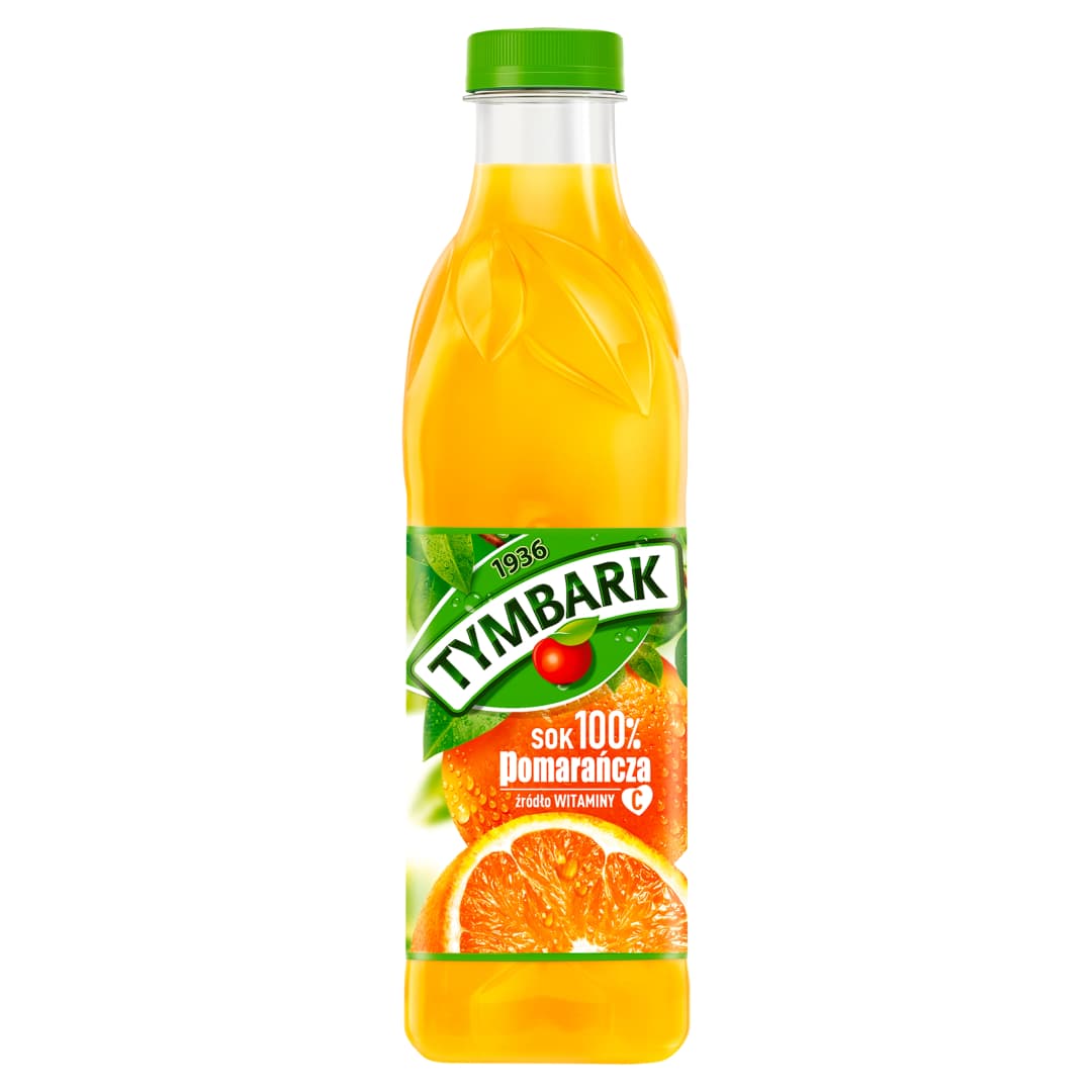 TYMBARK Sok 100% pomarancza. 9,89 zl/l