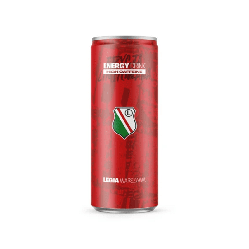 LEGIA WARSZAWA Gazowany napoj energetyzujacy z kofeina. 9,56 zl/l