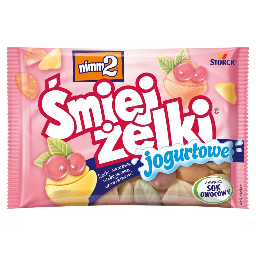 NIMM2 SMIEJZELKI Zelki owocowe wzbogacone witaminami jogurtowe. 49,90 zl/kg
