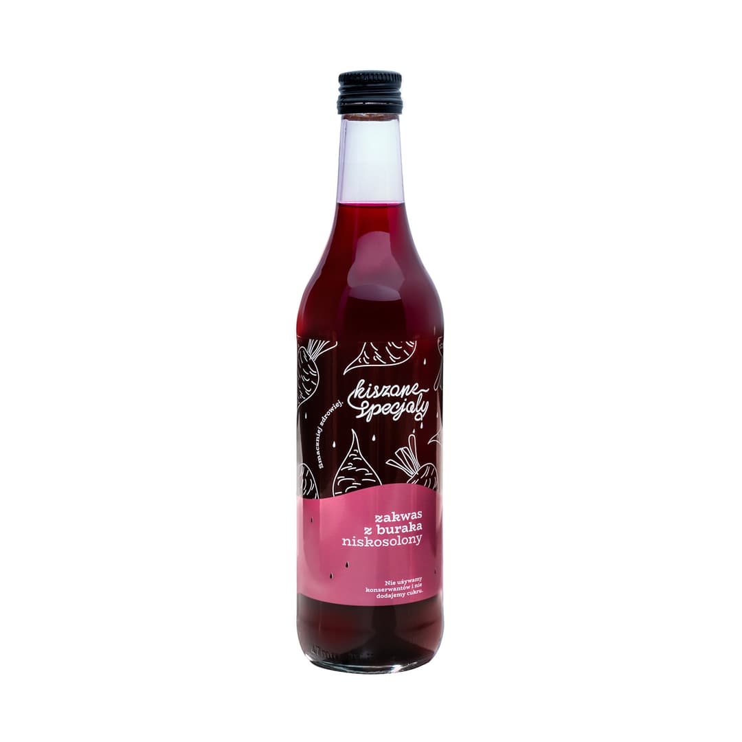 KISZONE SPECJALY Zakwas z buraka niskosolony. 26,58 zl/l
