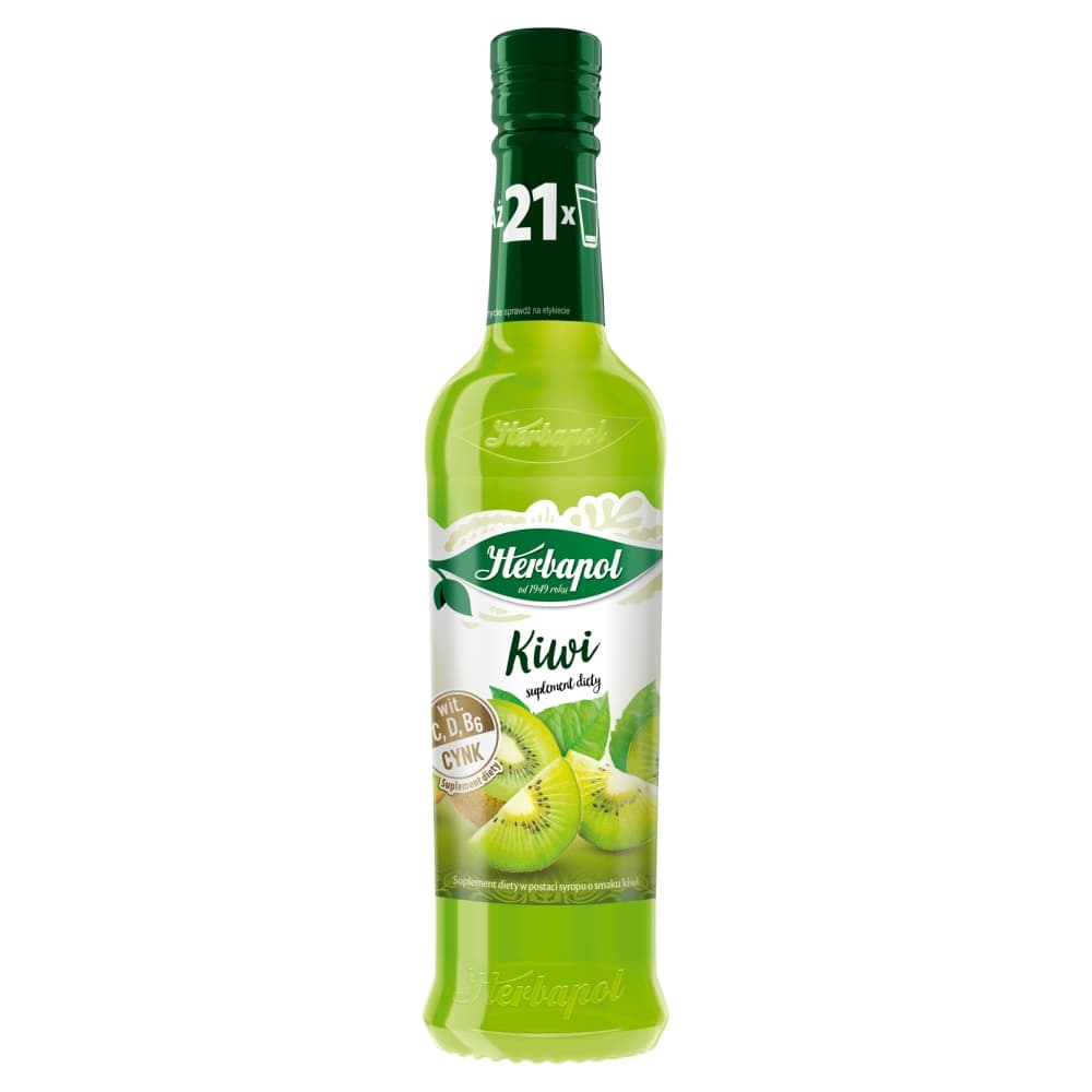 HERBAPOL Syrop o smaku kiwi. 18,45 zl/l