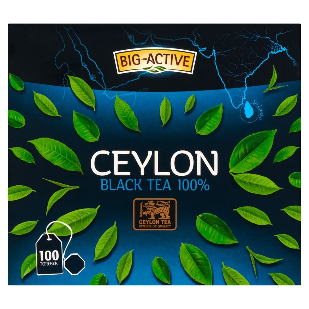 BIG-ACTIVE Herbata czarna Ceylon 100 szt.. 67,93 zl/kg