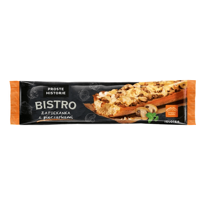 PROSTE HISTORIE BISTRO Zapiekanka z pieczarkami. 29,95 zl/kg