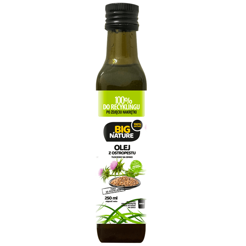 BIG NATURE Olej z ostropestu tloczony na zimno. 53,96 zl/l