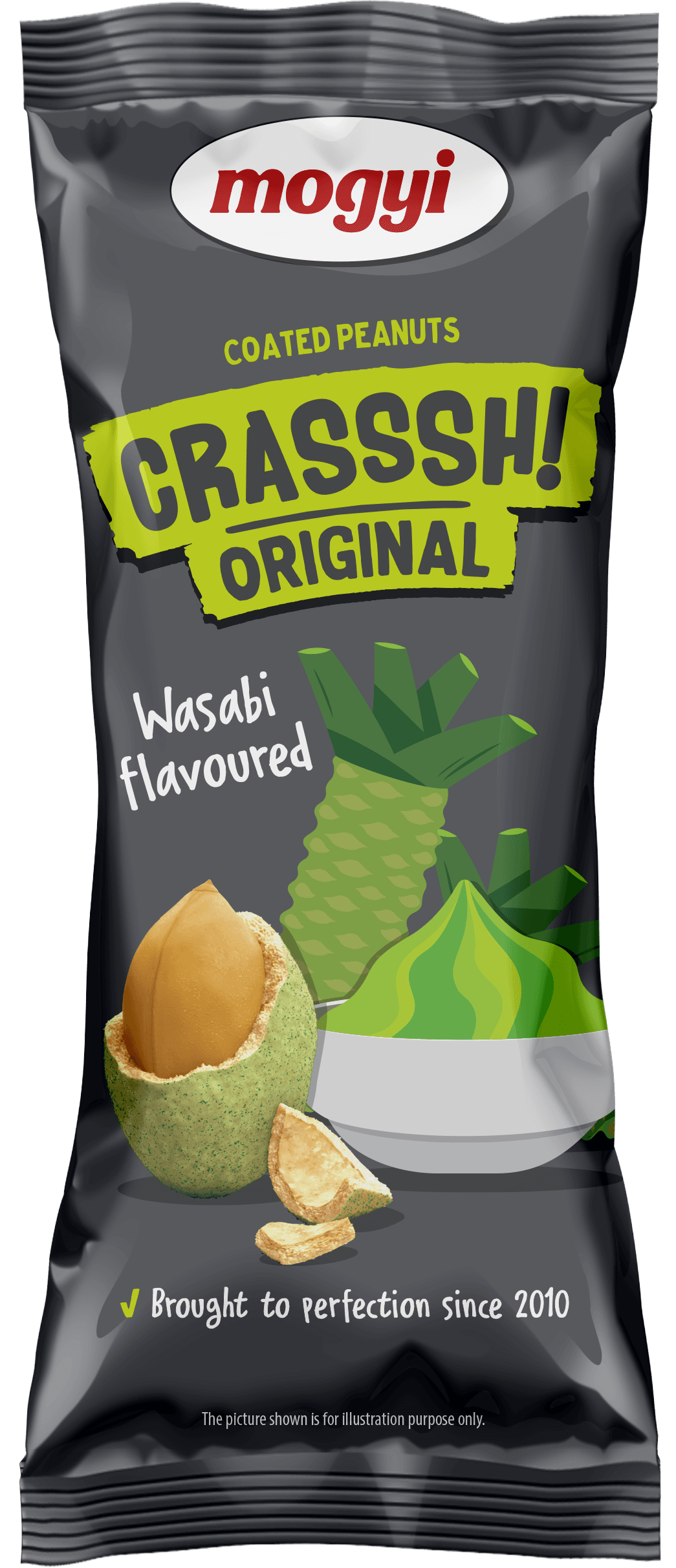 MOGYI Orzeszki ziemne w skorupce o smaku wasabi. 39,83 zl/kg