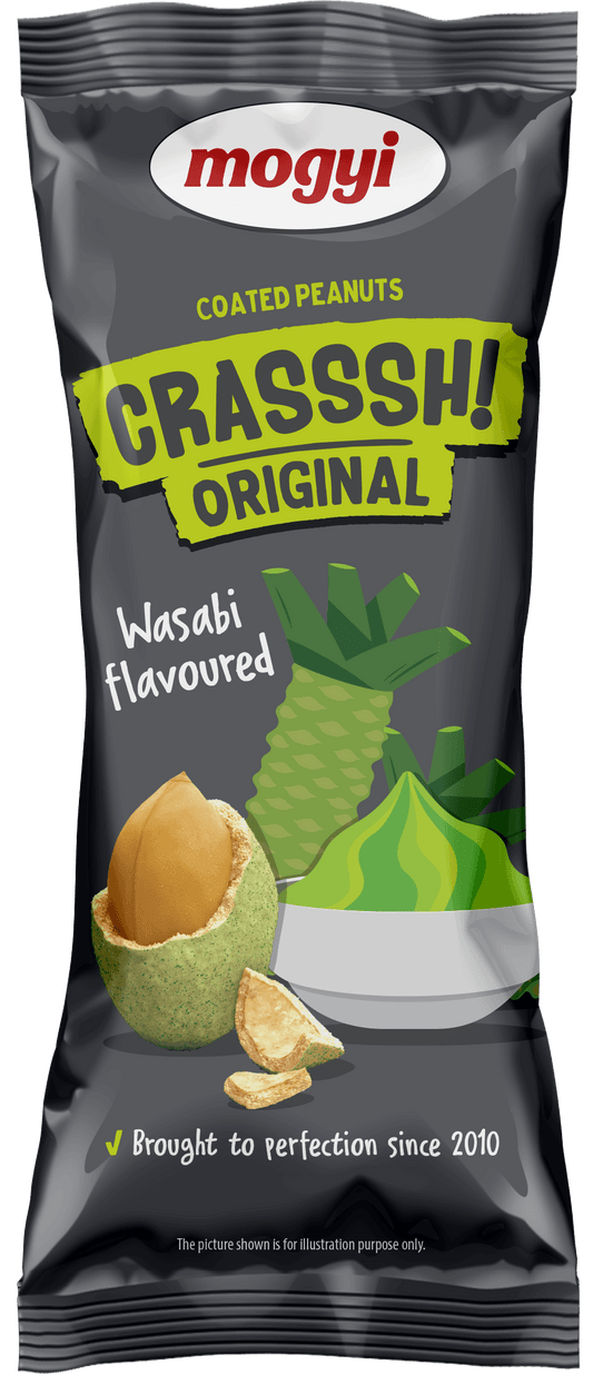 MOGYI Orzeszki ziemne w skorupce o smaku wasabi. 39,83 zl/kg
