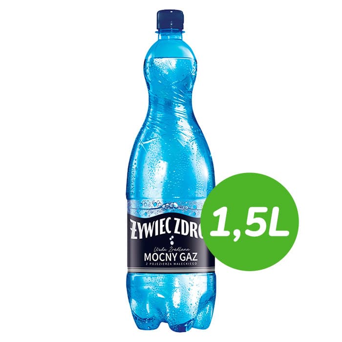 ZYWIEC ZDROJ MOCNY GAZ Woda zrodlana. 1,99 zl/l