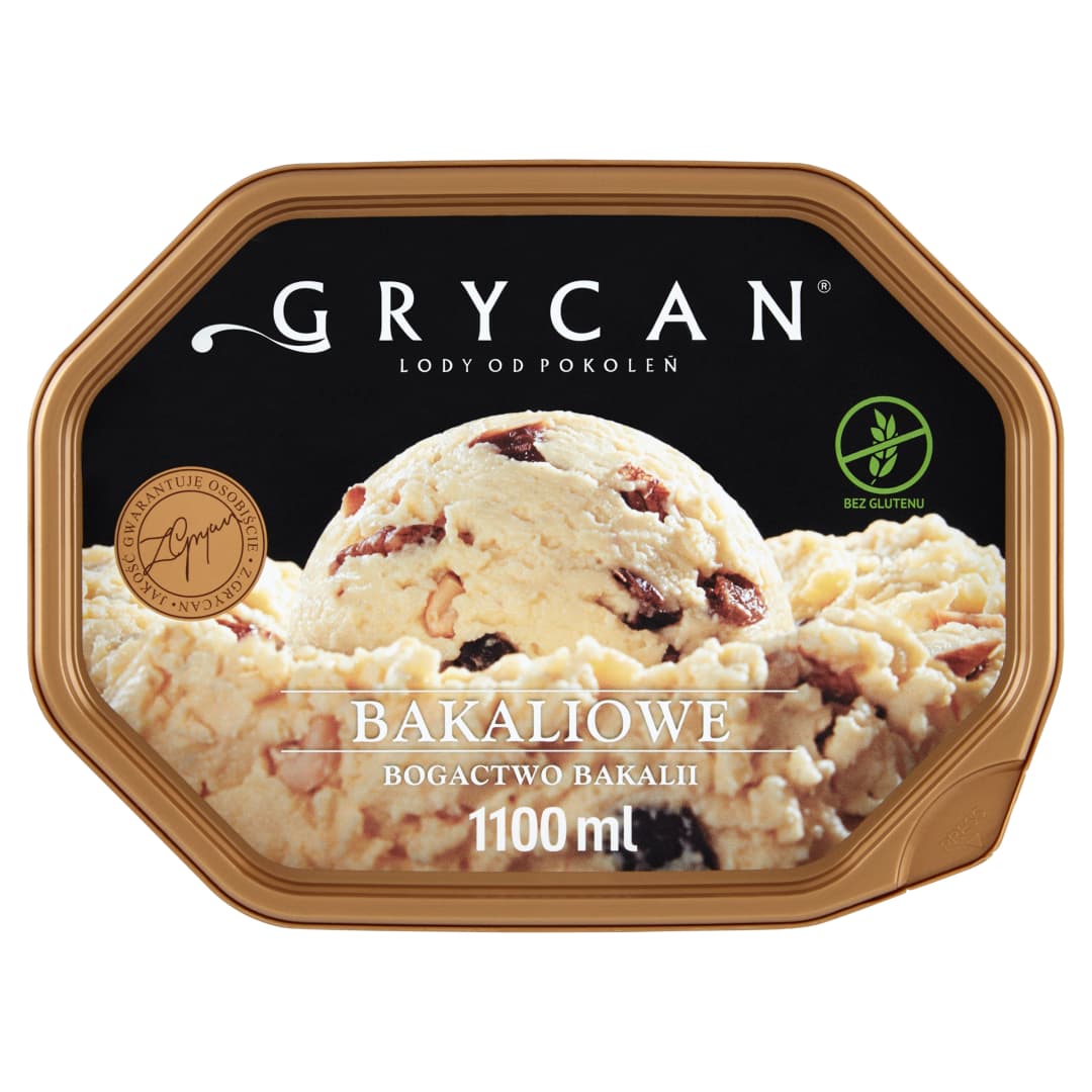 GRYCAN Lody bakaliowe bezglutenowe. 20,45 zl/l