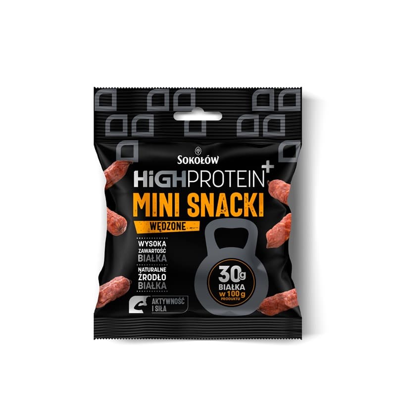 HIGH PROTEIN Mini snacki wedzone. 119,83 zl/kg