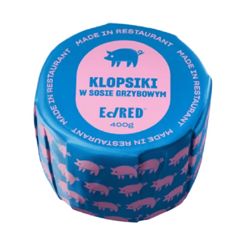 ED RED Konserwa klopsiki w sosie grzybowym. 47,48 zl/kg