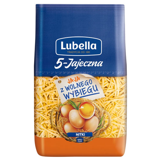 LUBELLA Makaron 5 jaj nitki. 16,48 zl/kg