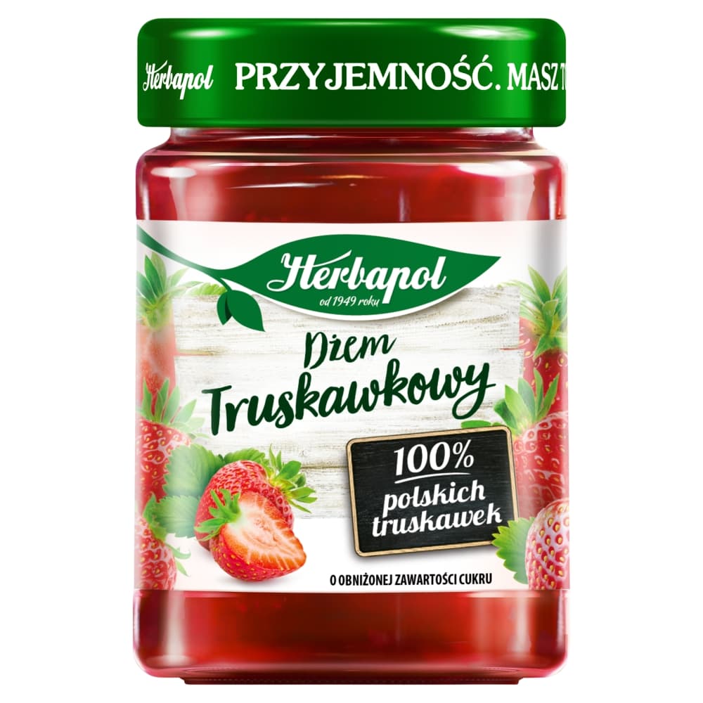 HERBAPOL Dzem truskawkowy niskoslodzony. 18,89 zl/kg