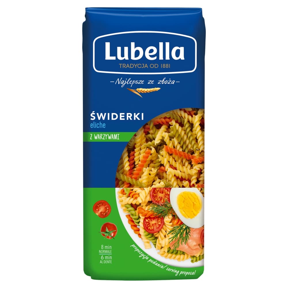 LUBELLA Makaron swiderki z warzywami. 14,98 zl/kg
