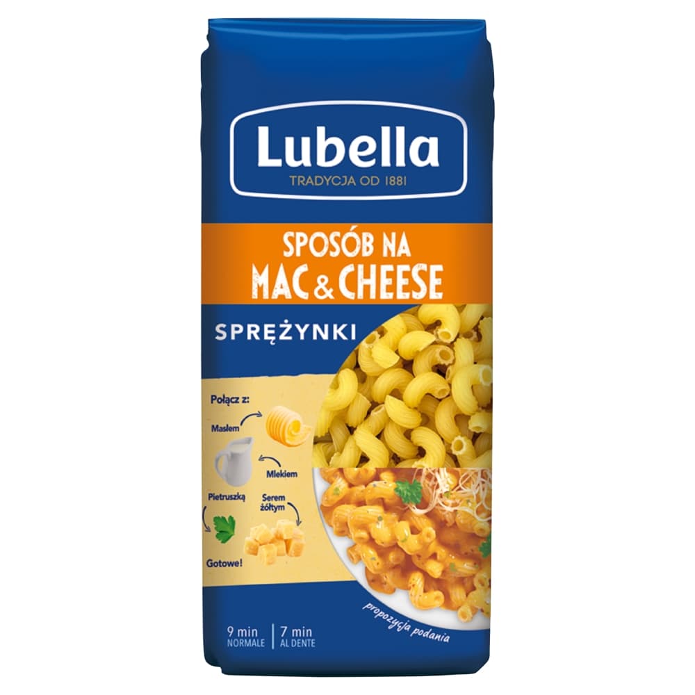 LUBELLA Makaron sprezynki. 14,98 zl/kg