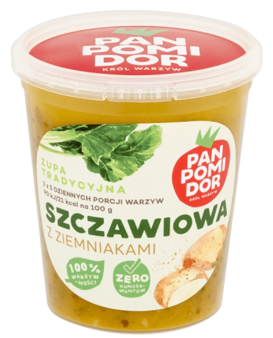PAN POMIDOR Zupa szczawiowa z ziemniakami. 19,23 zl/kg