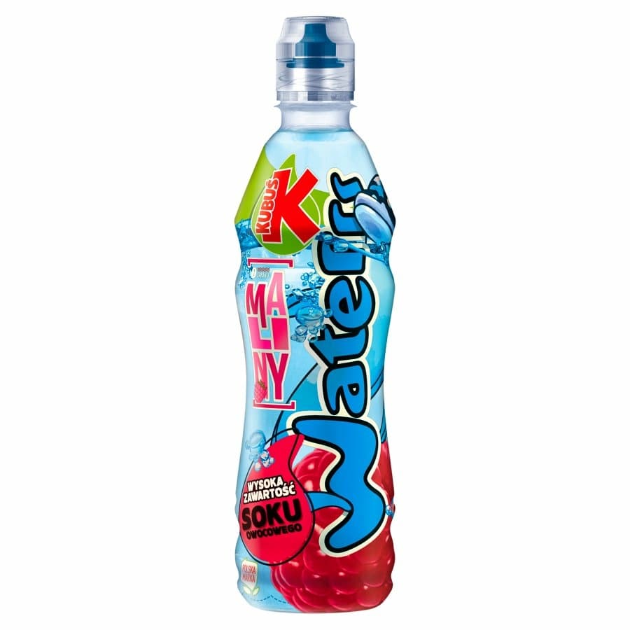 KUBUS WATERRR Napoj o smaku maliny. 6,78 zl/l